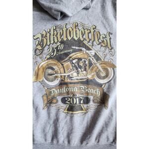 Men's XL Biketoberfest 2017 Daytona Beach  zipup hoodie